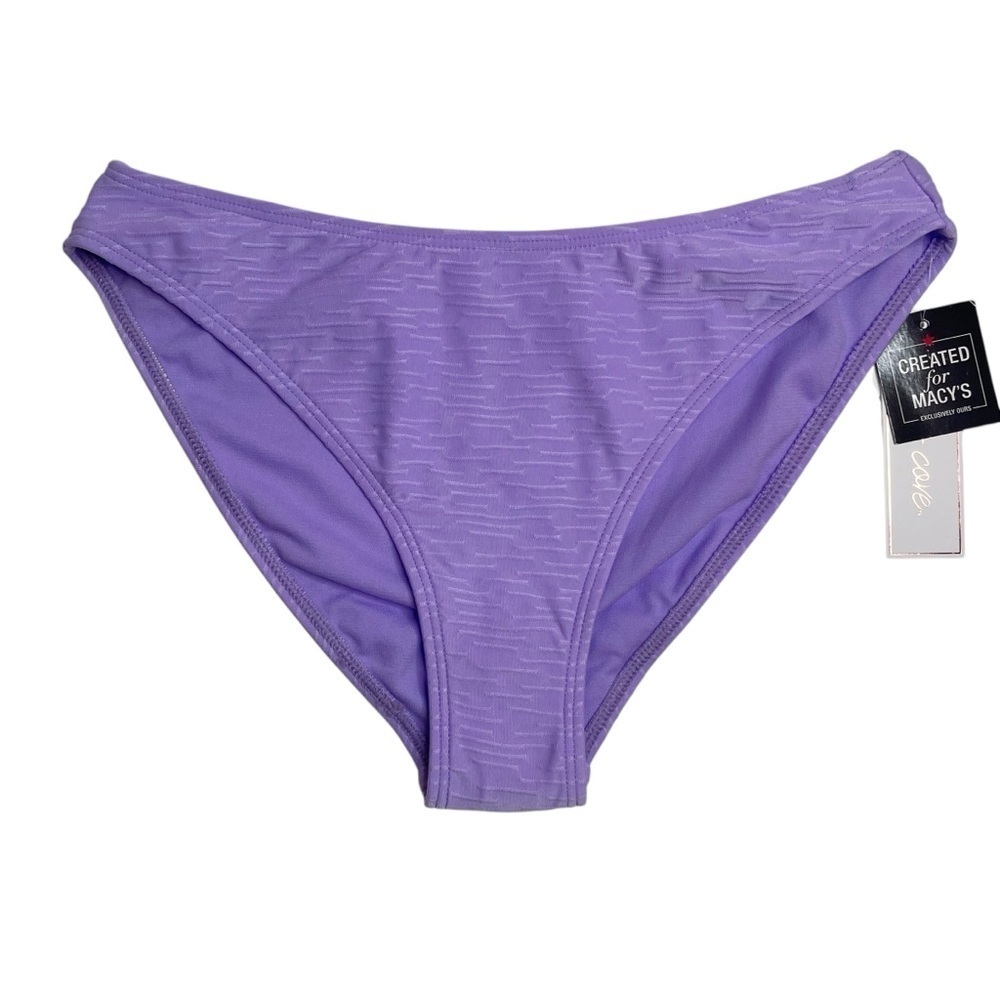 Salt + Cove Textured Hipster Bikini Bottoms Purple Small New with Tags
